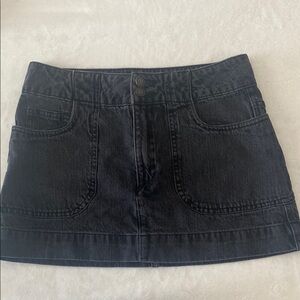 Forever 21 Black Mini Cargo Skirt